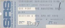Grateful Dead Ticket Stub 04-07-1972 Wembley London Pristine & Rare