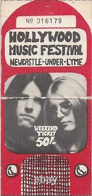 Grateful Dead Ticket Stub May 23 & 24, 1970 Hollywood Music Fest England Rare