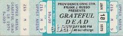 Grateful Dead Ticket Unused January 18 1979 Providence CIVIC Center Rare Mint