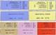 Grateful Dead Tickets Unused 5 Shows 1979 Oakland Aud. Nye 12/26-31/79 Rare Mint