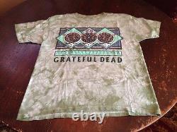 Grateful Dead Tie Dye Dancing Moose G. D. M. 1995 Authentic Jester 2-sided Rare Lg