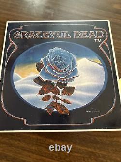 Grateful Dead Trivet 1978 Winterland Closing Blue Rose Mouse Kelley Art Rare HTF