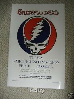 Grateful Dead Tulsa 1979 Poster. Very Rare