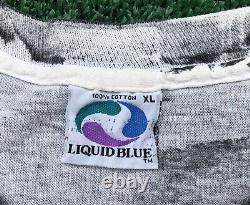 Grateful Dead ULTRA RARE 1992 Vegas Tour Shirt Liquid Blue All-Over Print GDM XL