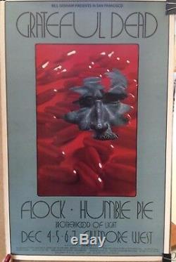 Grateful Dead Ultra Rare 1969 Orig. 1st Printing 22 X 14 Concert Window Card