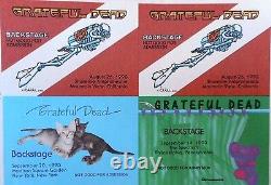 Grateful Dead Uncut Sheet Of Backstage Passes 1993 Very Rare