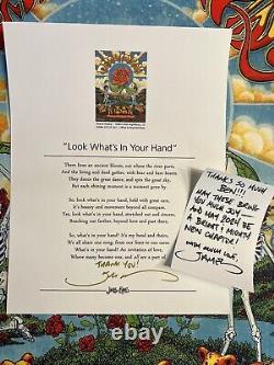Grateful Dead Very Rare Autographed Test Print Concert Poster Colorado 2021 #1/1