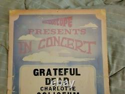 Grateful Dead Very Rare Cardboard Boxing Style Concert Poster