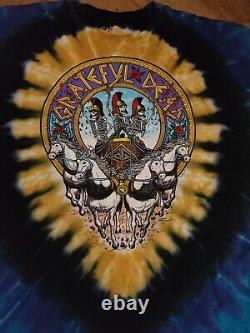 Grateful Dead Vintage 2000 Rare Liquid Blue Tie Dye 3 T-Shirt Lot Men's Size-6X