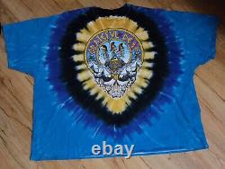 Grateful Dead Vintage 2000 Rare Liquid Blue Tie Dye 3 T-Shirt Lot Men's Size-6X