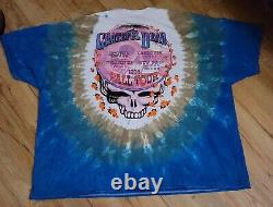 Grateful Dead Vintage 2000 Rare Liquid Blue Tie Dye 3 T-Shirt Lot Men's Size-6X