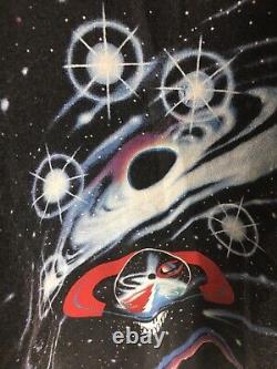 Grateful Dead Vintage Shirt DARK STAR GDM Liquid Blue 1990's Galaxy Planet RARE