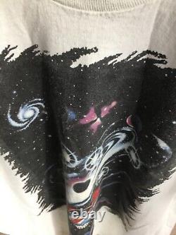 Grateful Dead Vintage Shirt DARK STAR GDM Liquid Blue 1990's Galaxy Planet RARE