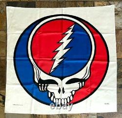 Grateful Dead Vintage Steal Your Face Flag Banner Tapestry Wall Hanging'84-rare