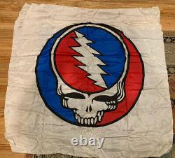 Grateful Dead Vintage Steal Your Face Flag Banner Tapestry Wall Hanging'88-rare