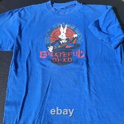 Grateful Dead Vintage T Shirt 1987 Year Of The HareXL Blue & Rare
