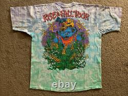 Grateful Dead Vintage T-Shirt 1993 Rise & Fall Tour Shirt Tie Dye XL NOS Rare