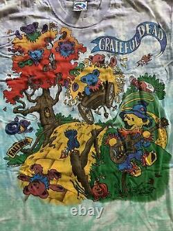 Grateful Dead Vintage T-Shirt 1993 Rise & Fall Tour Shirt Tie Dye XL NOS Rare