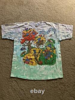 Grateful Dead Vintage T-Shirt 1993 Rise & Fall Tour Shirt Tie Dye XL NOS Rare