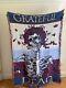 Grateful Dead Vintage Throw Rare Knit Blanket Bertha Skull And Roses Made In Usa