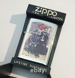 Grateful Dead Vintage Zippo Lighter, Dead Skull Family, Stanley Mouse, 1997 Rare