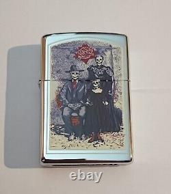 Grateful Dead Vintage Zippo Lighter, Dead Skull Family, Stanley Mouse, 1997 Rare