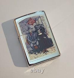 Grateful Dead Vintage Zippo Lighter, Dead Skull Family, Stanley Mouse, 1997 Rare