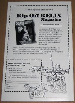 Grateful Dead Willie Nelson NRPS Concert Program 1978 Giants Stadium NJ EXC RARE