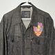 Grateful Dead X Levi's Collaboration Black Denim Jacket Super Rare Xl