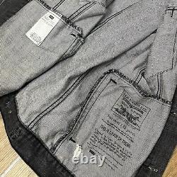 Grateful Dead X Levi's Collaboration BLACK DENIM JACKET Super RARE XL