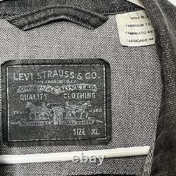 Grateful Dead X Levi's Collaboration BLACK DENIM JACKET Super RARE XL