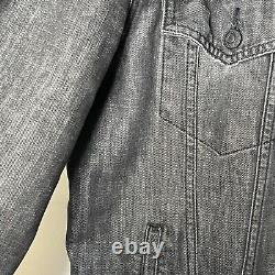 Grateful Dead X Levi's Collaboration BLACK DENIM JACKET Super RARE XL