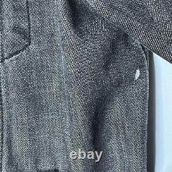 Grateful Dead X Levi's Collaboration BLACK DENIM JACKET Super RARE XL