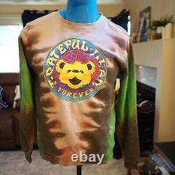 Grateful Dead long sleeve sweatshirt tie dye Size XS Rare Bear Forever