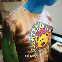 Grateful Dead long sleeve sweatshirt tie dye Size XS Rare Bear Forever
