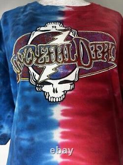 Grateful Dead shirt Tie Dye Sundog size XL steal your face double sided rare