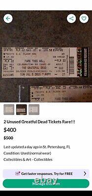 Grateful Dead tickets rare