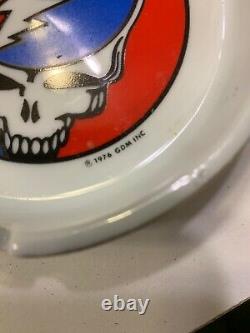 Grateful Dead vintage 1976 GDM steal your face ashtray 70s rock porcelain rare