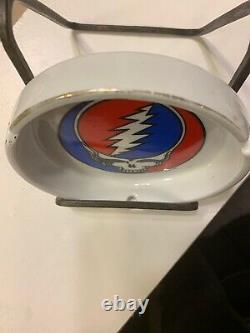 Grateful Dead vintage 1976 GDM steal your face ashtray 70s rock porcelain rare