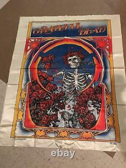 Grateful Dead vintage 1983 silk flag rare collectors item