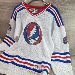 Grateful Dead vintage HOCKEY JERSEY Shirt LARGE L 24 Minutes RARE Liquid blue