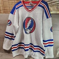 Grateful Dead vintage HOCKEY JERSEY Shirt LARGE L 24 Minutes RARE Liquid blue