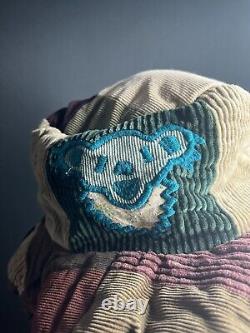 Grateful dead bucket hat vintage gypsy rose patchwork grateful bear rare