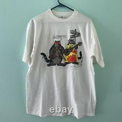 Haight Ashbury Shirt Art Kliban CatS Grateful Dead Rare 80s Vintage T-shirt XL