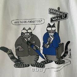 Haight Ashbury Shirt Art Kliban CatS Grateful Dead Rare 80s Vintage T-shirt XL