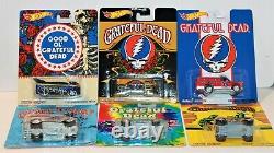 Hot Wheels Grateful Dead Pop Culture Series Cars 2013 Complete Set Of 6 Rare New