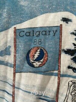 Insanely Rare! 1988 Grateful Dead Calgary T Shirt Templeton Original