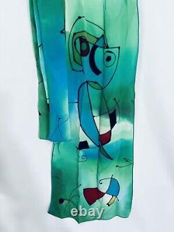 J. Garcia Silk Scarf Rare Tie Abstract Collection Art Wear Watercolor Grateful