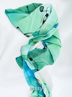 J. Garcia Silk Scarf Rare Tie Abstract Collection Art Wear Watercolor Grateful