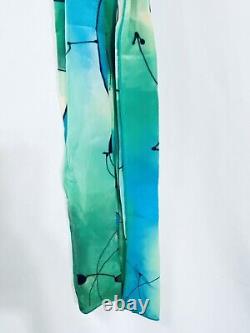 J. Garcia Silk Scarf Rare Tie Abstract Collection Art Wear Watercolor Grateful